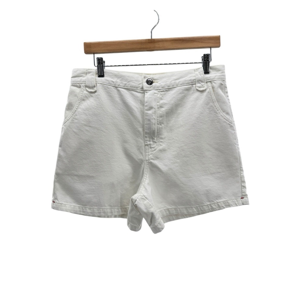 Xirena Women's White Size 30 High Rise Dez Shorts Relaxed Fit Clean Girl Classic